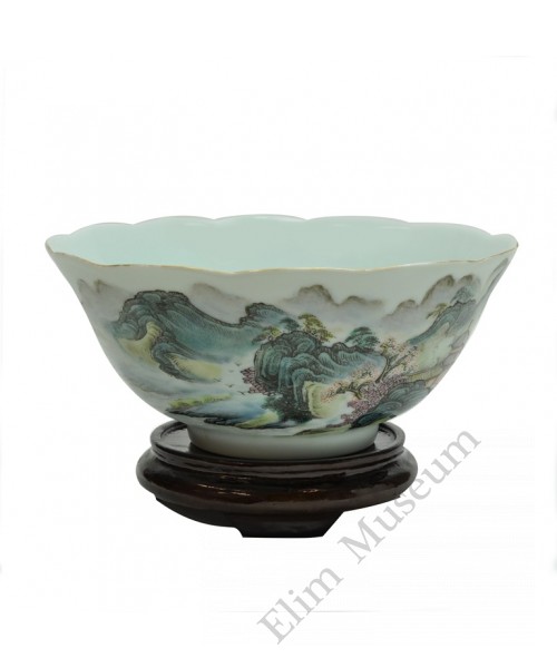 1203 A Dao-Guan period fencai landscape bowl 